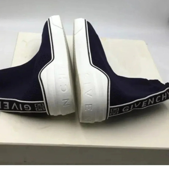 Givenchy navy George V Sock Round Toe Sneakers Size 40 - Picture 6 of 10